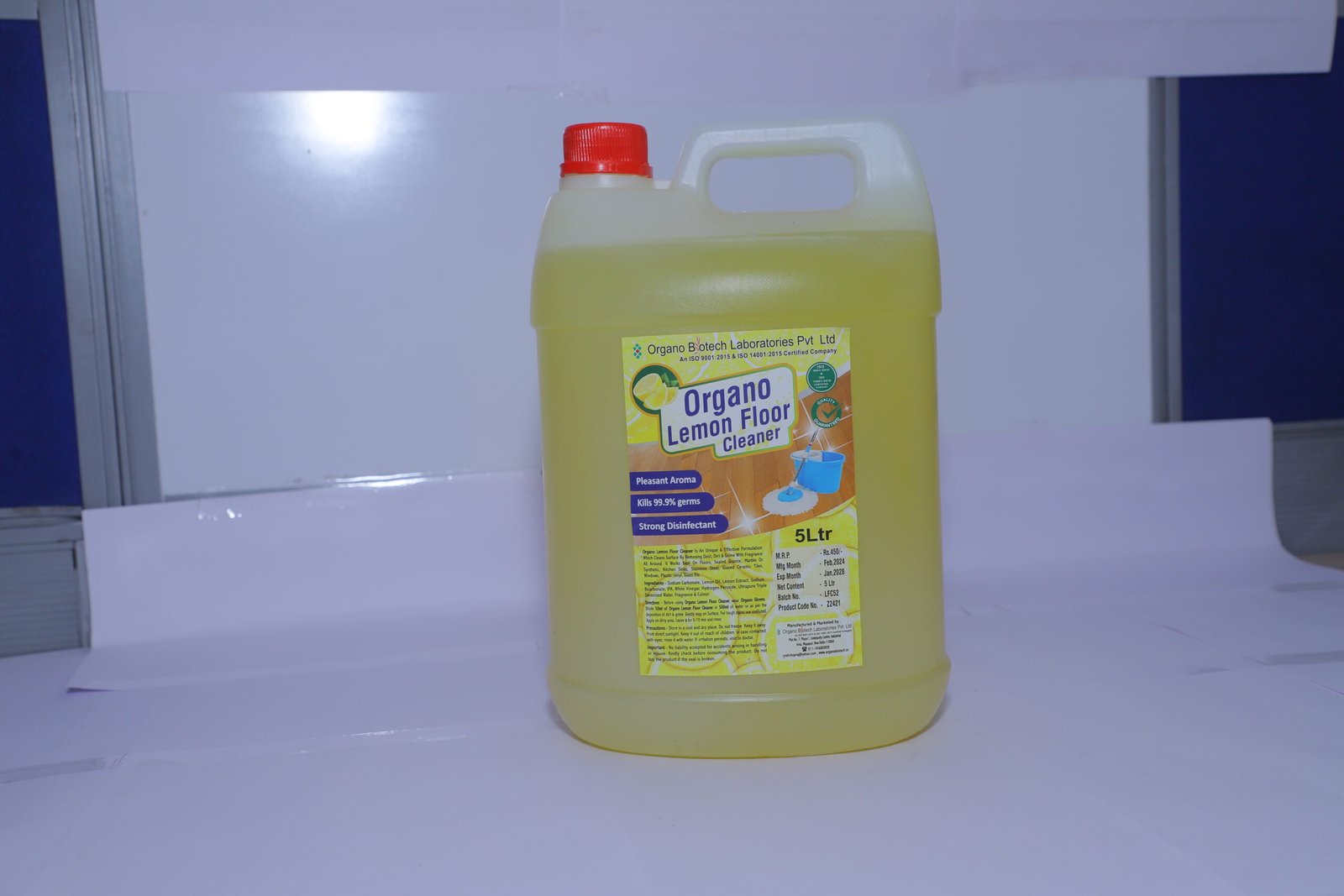 Organo Lemon Floor Cleaner 5 Ltr